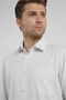Beige-White Self Patterned Hard Collar Long Sleeve Pocketed Comfort Fit Cotton Pack Shirts 1004255226 - 4