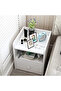 Home Bedside Storage Cabinet With Drawer And Shelf - 2