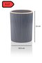 Liza 2-Piece Bathroom Set - Trash Can, Wc Brush, Modern Design - Anthracite Gray - 2