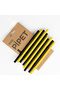 Silicone Straws 10-Pack - Bitter Black/Bee Yellow - 2