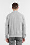 Gray Polo Collar Full Lining Casual Slim Fit Melton Coat 1007255106 - 5