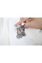 Bkp118 Color Oval Stone Long Tassel Earrings (Length 60 mm) - 2