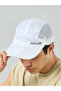 White Metal Badge Detail Baseball Cap - 2
