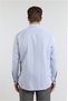 Gray Textured Hard Collar Long Sleeve Pocketed Comfort Fit Cotton Shirt 1004255269 - 5