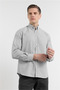 Khaki Oxford Buttoned Collar Long Sleeve Pocketless Slim Fit Cotton Pack Shirts 1004260182 - 3