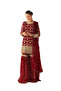 Maroon Faux Georgette Top Bottom & Dupatta - FFT6785 - Maroon