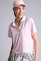 Cropped Fit Printed Mesh Jersey Fabric Polo T-Shirt G6230Ax26Sp - 3