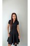 Buketli̇ Women's Polo Collar Waist-Fitted A-Line Short Knitted Dress - 7