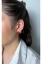 Burgundy Mineli Steel Women's Earrings - 2