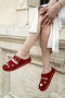 Women's Black Double Buckled Slipper Gold Detailed Comfortable Sole Daily Stylish Summer Model - 2