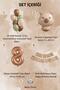 Capybara Themed 8Th Birthday Balloon Decoration Set – Caramel Natural Tone Party Set - 2