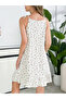 Floral Print Strappy Ruffle Hem Nightdress - 2
