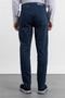Navy Blue 5 Pocket Straight Leg Gabardine Slim Fit Cotton Pack Trousers 1003260318 - 4