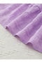 Girls Purple Textured Strappy Tiered Dress - 6