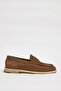 Tony Model Genuine Suede Leather Leather Sole Loafers Shoes - 2