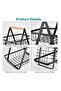 Tier Metal Fruit & Vegetable Basket Stand for Kitchen Counter, Black Wire Storage Organizer Rack - 4