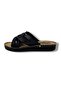 8619-26 Leather Anatomical Cross-Strapped Women's Slipper - 3