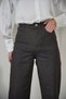Wide Leg High Waist Brown Jeans - 4