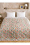 Mixed Floral Pattern Double Bedspread - 4