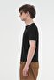 Half-Shirted Tight-Fit Black T-Shirt - 6