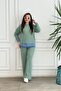 Skirt with Denim Detail and Trousers Set - 6
