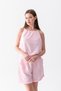 Summer Linen Strap Top and Shorts Set Women's Beach Dress Combination Comfortable Casual Shorts Blouse Set - 5