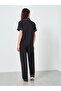 Black Heart Pocket Detail Shirt and Pyjama Set - 5