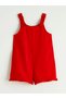 Red Girls' Shorts Salopet and T-Shirt - 7