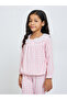 Girls Check Lace Collar Top and Pyjama Set - 3