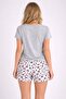 Women's Short Sleeve Pajama Set with Shorts Summer Comfortable Fit Home Wear - 2