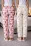 100% Cotton Combed Single Jersey Double Set of 2 Women's Pajama Bottoms - 6
