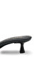 Delavona Black Patent Leather Women's Staple Detailed Round Toe Comfortable Thin Short Kitten Heeled Slippers - 5