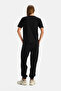 Black Jogger Modal Blend Pants - 2