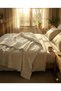 Weighted Blanket Double Duvet 10 kg White 200X220 100% Wool Filled with Filling Can Be Used in 4 Seasons - 4