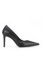 Women's Genuine Leather Heeled Shoes 1611059Z1425 Black - 3