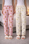 100% Cotton Combed Single Jersey Double Set of 2 Women's Pajama Bottoms