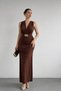 Belt Li Shoulder Pad Detailed Dress - 4