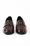 Genuine Patent Leather Leather Claret Red Loafers Women's Shoes - Z206 - 3