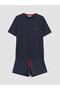 Crew Neck Polka Dot Women's Shorts Pajama Set (S6) - 5