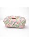 Women's Floral Patterned Makeup Bag - Fluffy Bag Organizer, Skincare Bag, 100% Cotton