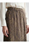 Vizyon New Season Patterned Belmando Flared Skirt with Elastic Waist - 3