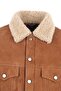 SHEARLING TRUCKER Erkek Taba Kürk Ceket - 3