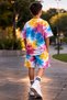 Boy's Batik Print Shorts Set Oversized T-Shirt + Shorts Summer Casual Combination - 4