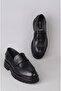 Seç 2582 Haki̇ki̇ De Leather Rkek Shoes Black - 7