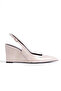 Wedge Heel Open Back Shoes Classic Heeled Shoes
