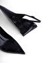 Wedge Heel Open Back Shoes Classic Heeled Shoes - 3