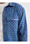 Nevavm Loose Fit Plaid Men's Shirt with Difference - 6