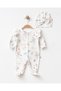Balerina Bunny Newborn Organic Rompers and Hat 100% Cotton Baby Girl - 2