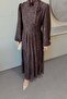 Kıvılcım Lace Dress Brown - 4