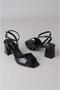 Seç y195 heelled women's shoe (heel: 7.5 cm) black - 7
